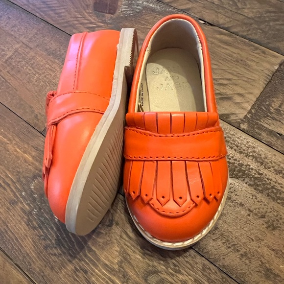 Janie & Jack Leather Loafers size 4T NWOT - Picture 1 of 9